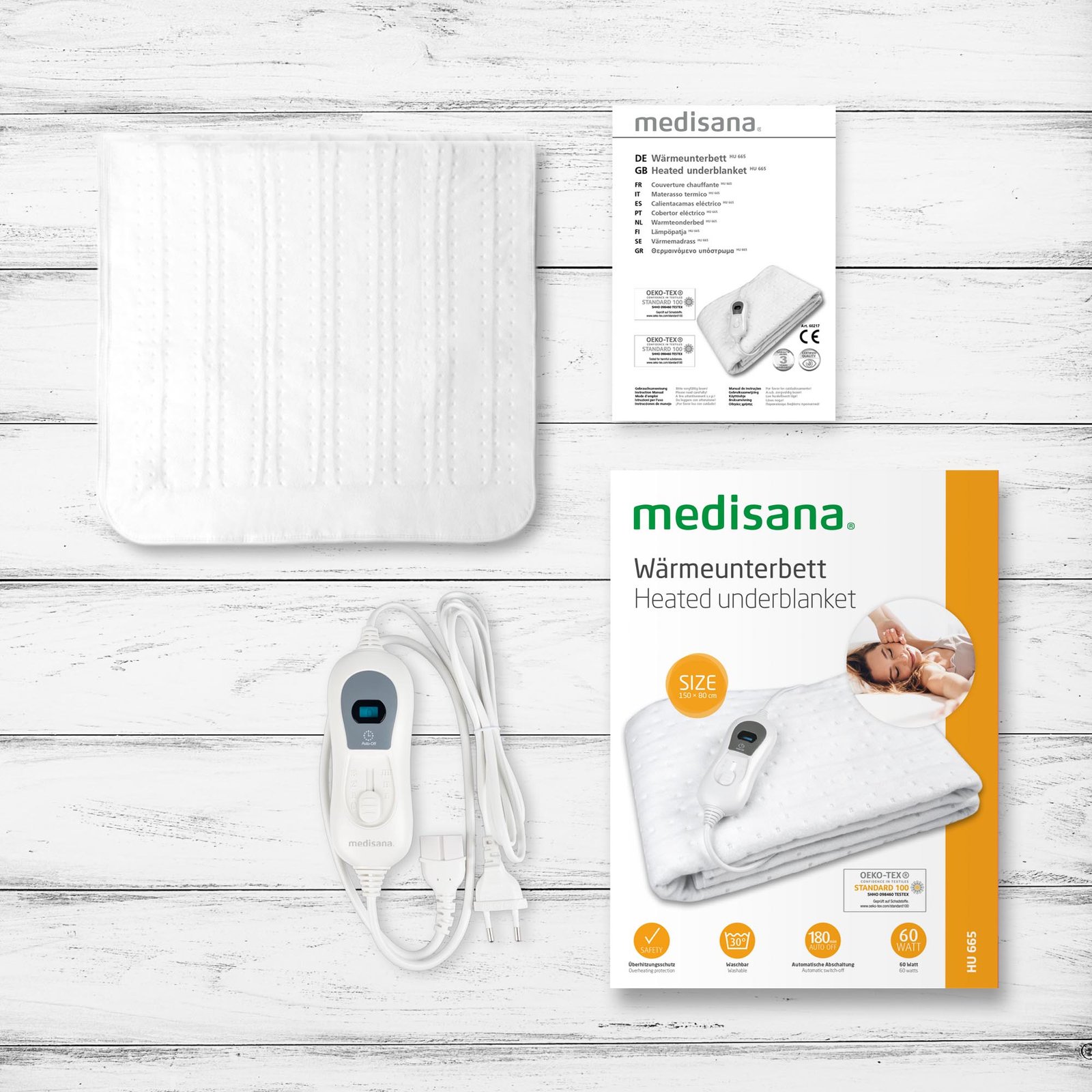 مفرش تدفئة كهربائي Medisana HU 665 للسرير - الصورة 3