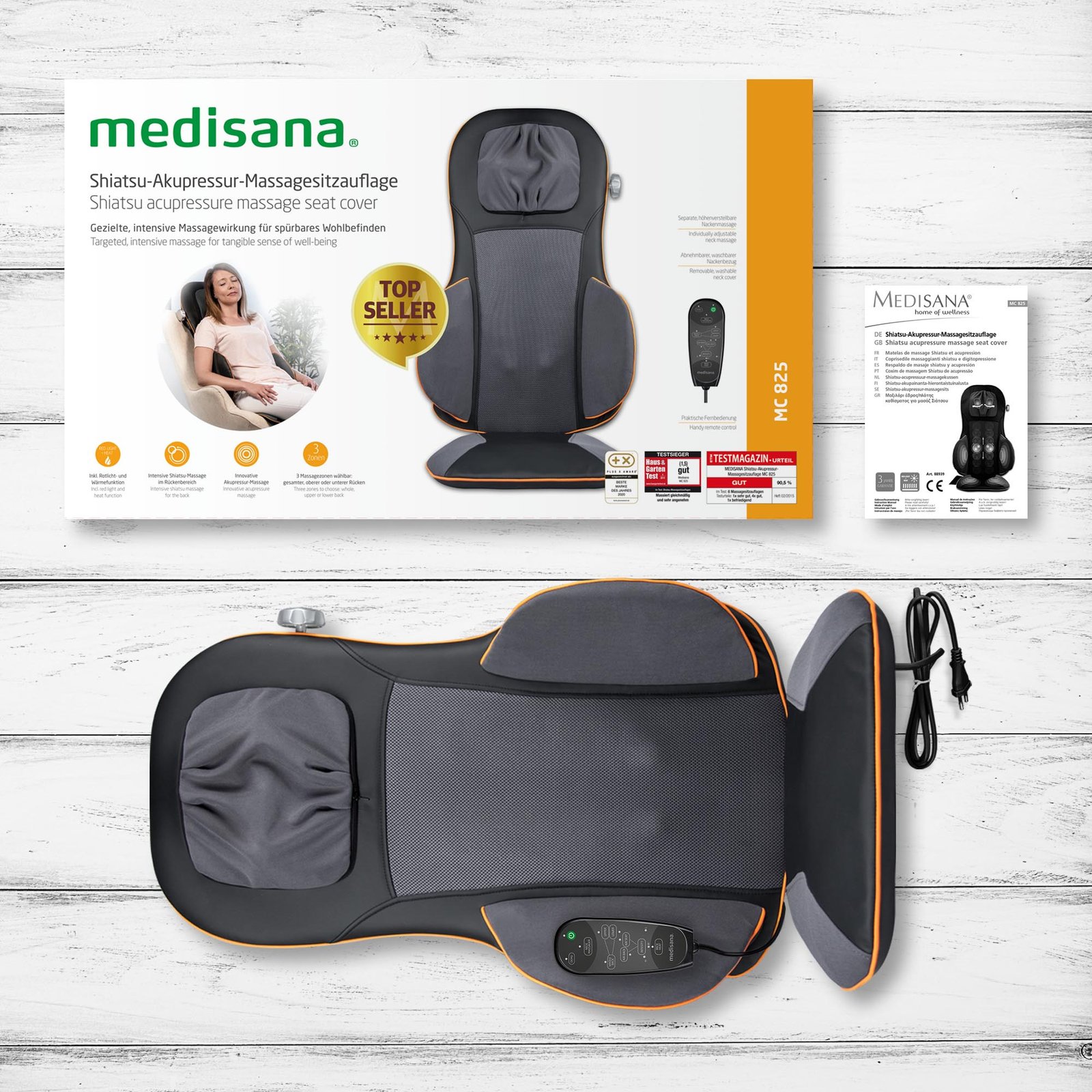 غطاء مقعد التدليك شياتسو Medisana MC 825 - الصورة 6