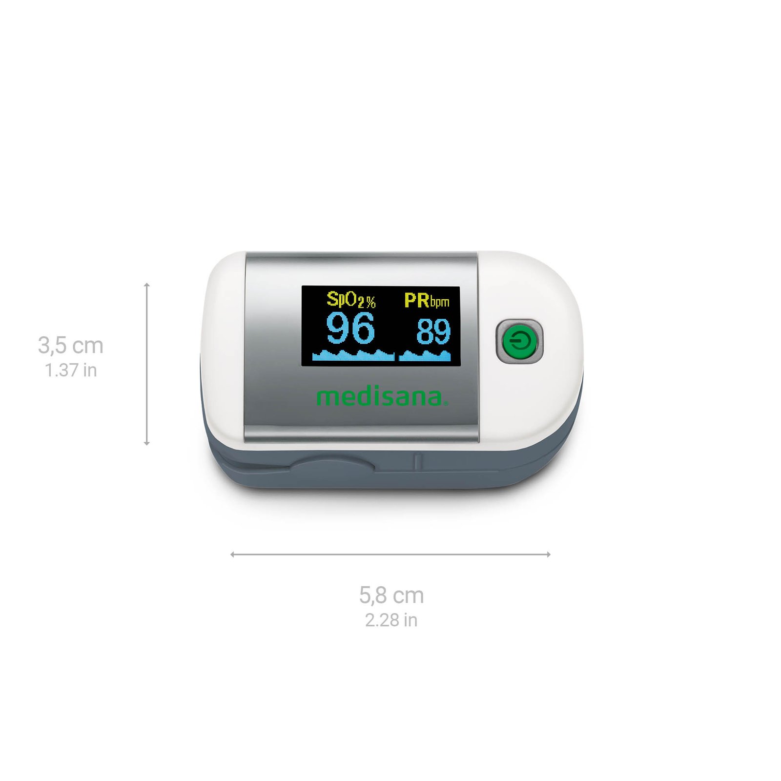أكسيمتر Medisana PM 100 Connect لقياس الأكسجين والنبض - الصورة 2